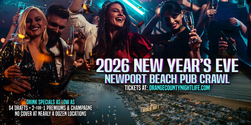 Newport Beach New Year's Eve Pub Crawl Party 2026